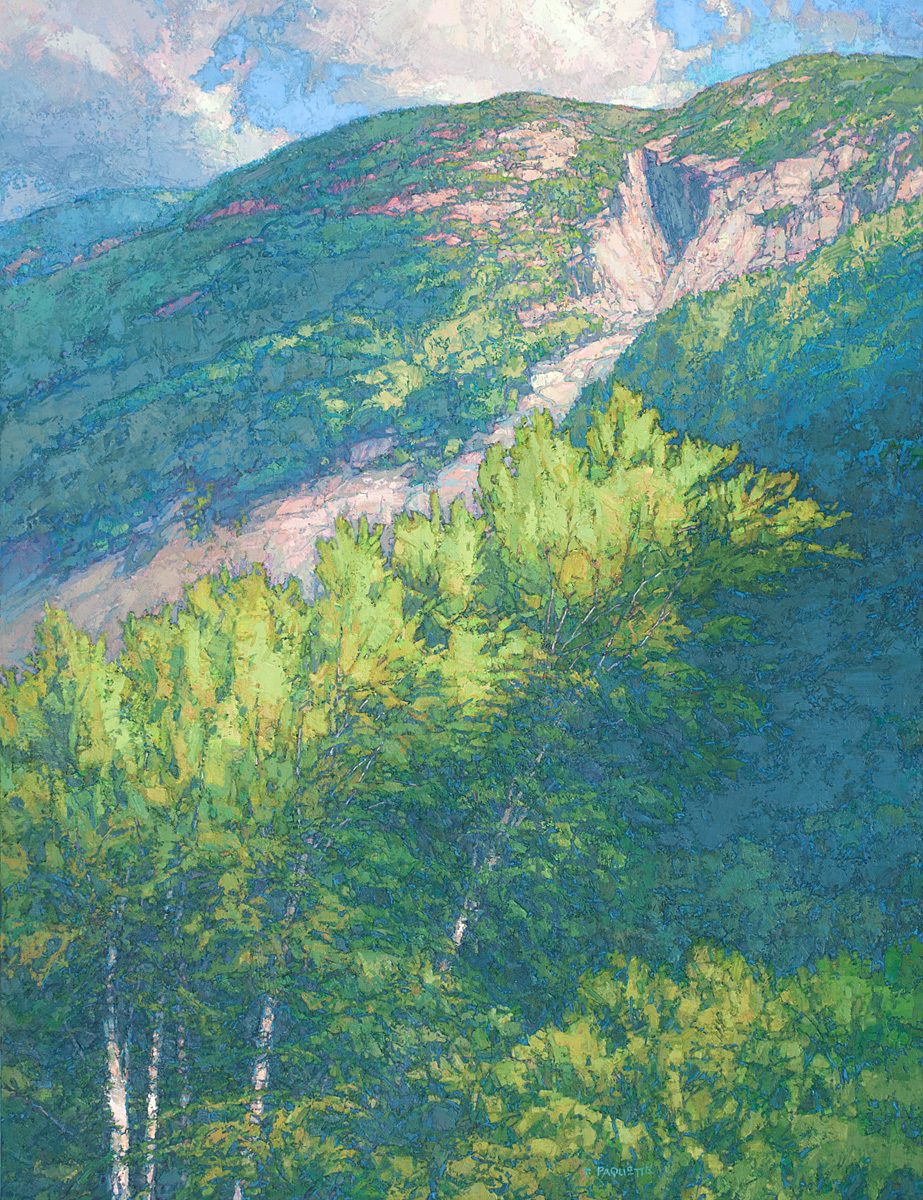 contemporary landscape oil painting of wilderness area in New Hampshire's White Mountains