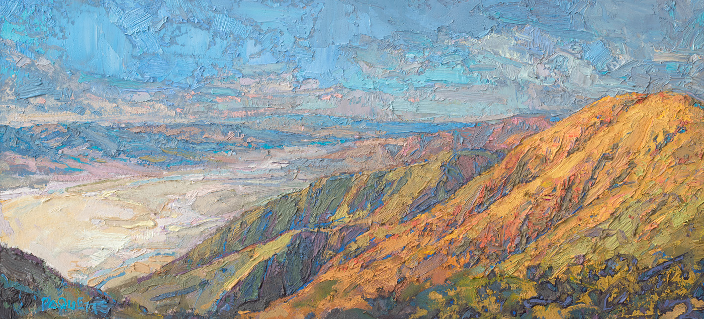 contemporary landscape oil painting of wilderness area in Death Valley
