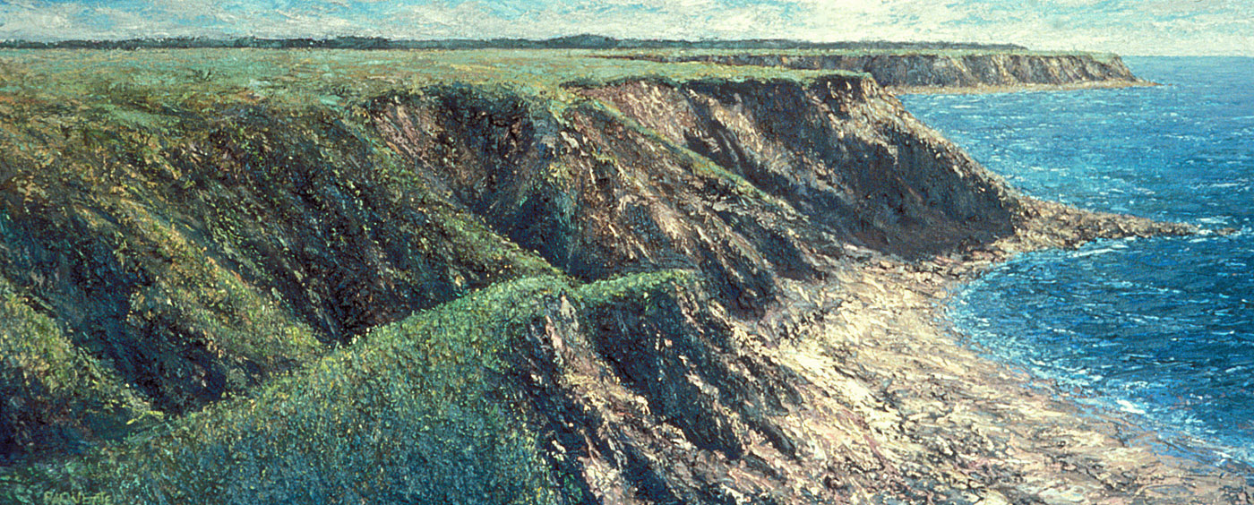contemporary landscape oil painting of Cape Breton, Nova Scotia