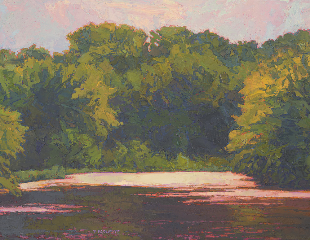 Mississippi River backwater oil painting